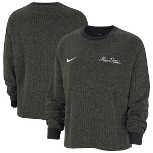Женский черный пуловер с надписью Penn State Nittany Lions Yoga Script Nike