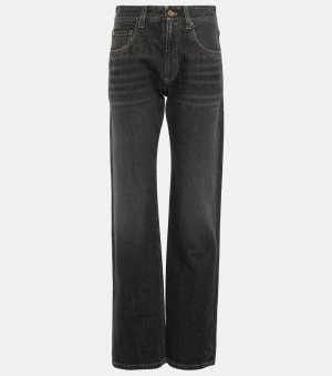 Прямые джинсы со средней посадкой , черный Brunello Cucinelli