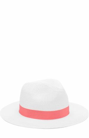 Пляжная шляпа Fedora с лентой Melissa Odabash. Цвет: красный