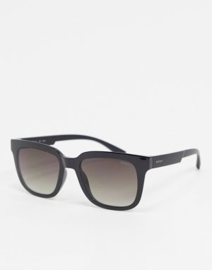 Квадратные солнцезащитные очки в черной оправе -Черный Esprit