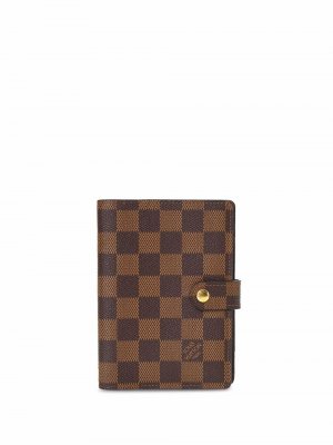 Обложка для блокнота PM pre-owned Louis Vuitton. Цвет: коричневый