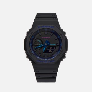 Наручные часы G-SHOCK GA-2100VB-1AER Virtual Blue CASIO. Цвет: чёрный