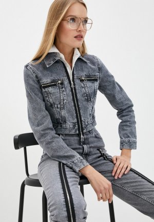 Куртка джинсовая Helmut Lang. Цвет: серый