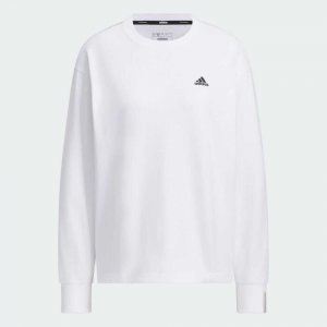 Лонгслив Essentials Plus Small Logo, белый Adidas