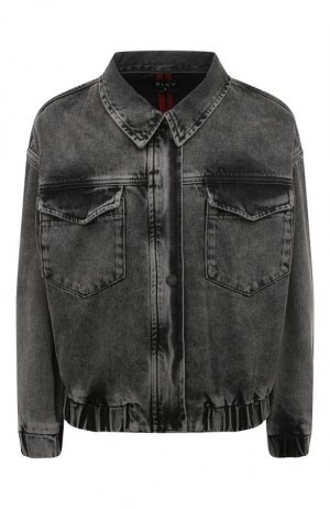 Джинсовая куртка BLCV. Цвет: серый