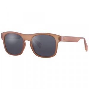 Солнцезащитные очки, квадратные, оправа: пластик, поляризационные, для мужчин, коричневый Italia Independent. Цвет: коричневый