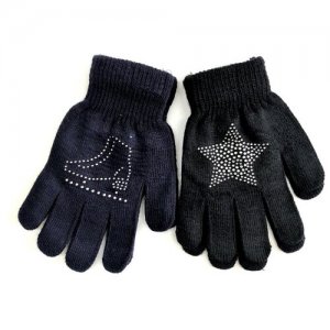 Комплект перчаток YO! R-216/G/C/16. Цвет: черный/синий
