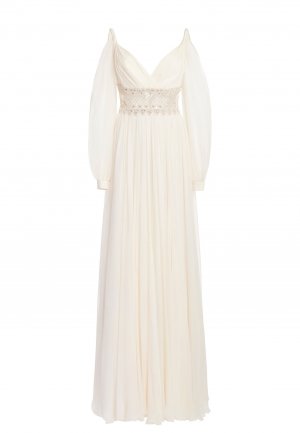 Платье ZUHAIR MURAD. Цвет: белый