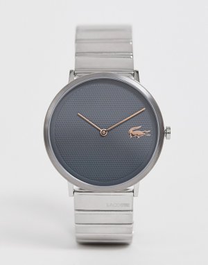 Серебристые часы-браслет Moon-Серебряный Lacoste