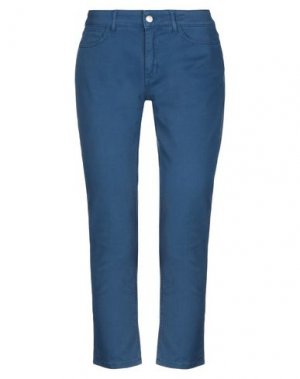 Джинсовые брюки BONHEUR. Цвет: синий