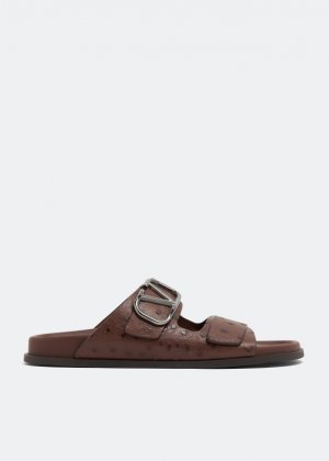 Сандалии VALENTINO GARAVANI VLogo Signature sandals, коричневый