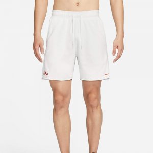 Шорты Dri-FIT Men's Fleece Fitness, белый/красный Nike