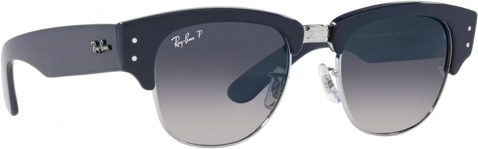Солнцезащитные очки 0RB0316S Mega Clubmaster , цвет Blue On Silver/Blue Gradient Polarized Ray-Ban