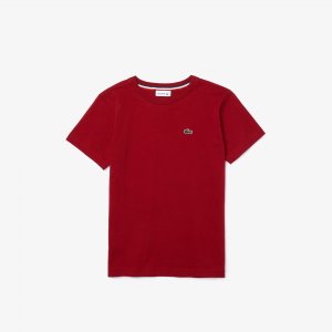 Футболки Хлопковая футболка Lacoste. Цвет: красный