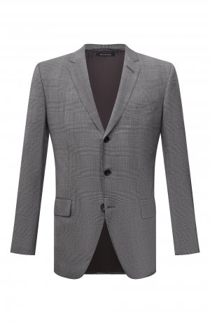 Шерстяной пиджак Tom Ford. Цвет: серый
