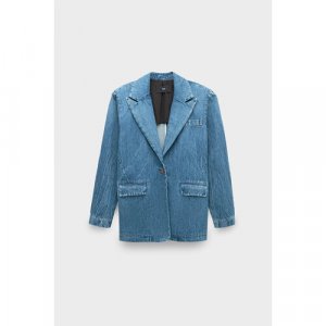 Пиджак , размер 44, голубой 3x1. Цвет: голубой