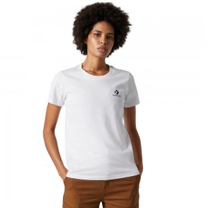 Stacked Logo Left Chest Tee Converse. Цвет: белый