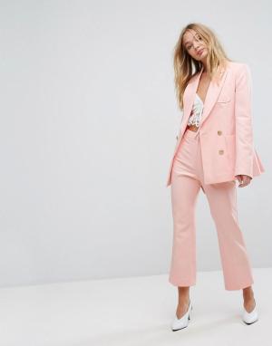 Укороченные расклешенные брюки Millie Mackintosh. Цвет: розовый