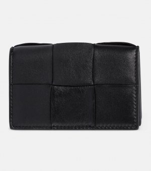 Кожаный кошелек Business Intreccio , черный Bottega Veneta
