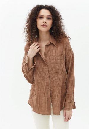 Блуза-рубашка WITH POCKET , цвет chocolate malt OXXO