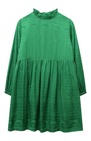 Платье из вискозы Kenzo. Цвет: зелёный