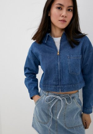 Куртка джинсовая Talia. Цвет: синий