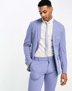 Супероблегающий пиджак голубого цвета — костюм 1 New Look