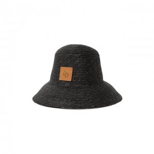 Соломенная шляпа Lily LÉAH. Цвет: чёрный