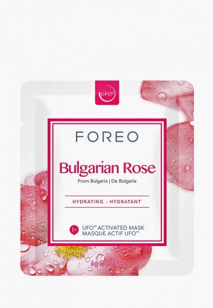 Набор масок для лица Foreo Bulgarian Rose, Увлажняющая, UFO, 6 шт. Цвет: прозрачный