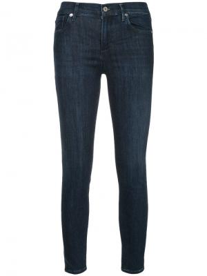 Укороченные облегающие джинсы Agolde. Цвет: синий