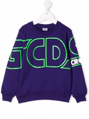 Толстовка с логотипом Gcds Kids. Цвет: фиолетовый