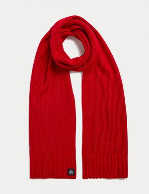 Вязаный шарф , красный Marks & Spencer