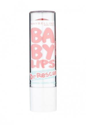 Бальзам для губ Maybelline New York Baby Lips, Доктор Рескью, восстанавливающий и увлажняющий, Эвкалипт, 1,78 мл. Цвет: розовый