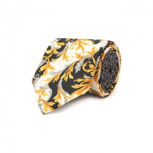 Шелковый галстук Versace. Цвет: разноцветный
