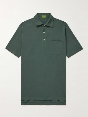 Рубашка-поло из хлопкового пике SID MASHBURN, зеленый Mashburn