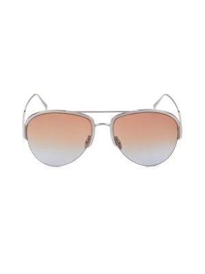 Солнцезащитные очки-авиаторы 60MM Tod'S, коричневый Tod's