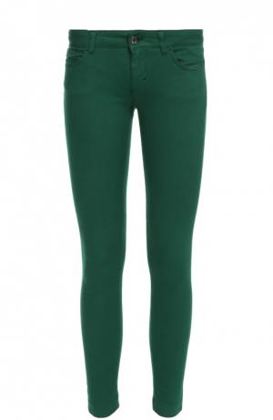Укороченные джинсы-скинни Dolce & Gabbana. Цвет: зеленый