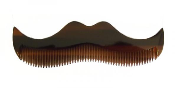 Борода и усы Morgans Pomade Янтарный гребень в форме усов Moustache Comb Amber Morgan's