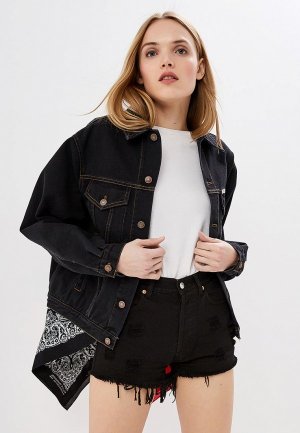 Куртка джинсовая Forte Dei Marmi Couture. Цвет: черный