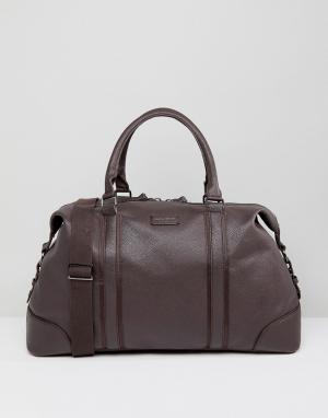 Темно-коричневая сумка New Look. Цвет: коричневый