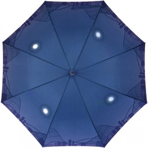 Зонт-трость , полуавтомат, купол 102 см, 8 спиц, чехол в комплекте, для женщин, синий ZEST. Цвет: синий