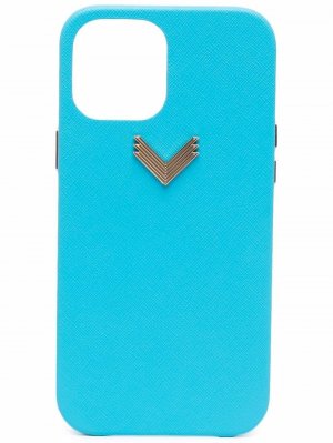 Чехол для iPhone XR с логотипом Manokhi. Цвет: синий