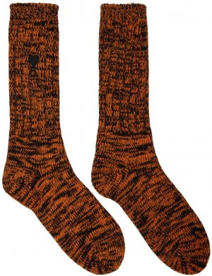 Оранжевые и черные носки Ami de Cœur Alexandre Mattiussi