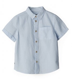Рубашка с коротким рукавом для мальчика (5-6 лет (Рост 110-116)) Original Marines. Цвет: голубой