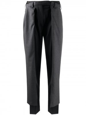 Многослойные брюки строгого кроя Preen By Thornton Bregazzi. Цвет: серый