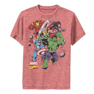 Классическая футболка с рисунком Avengers для мальчиков 8–20 лет Marvel