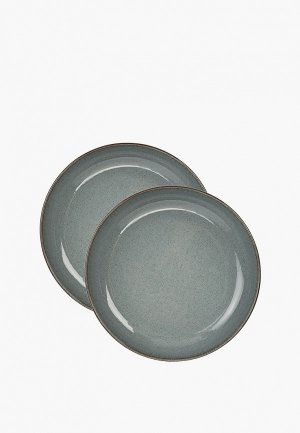 Набор тарелок 21maison. Цвет: серый