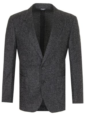 Пиджак шерстяной DOLCE & GABBANA. Цвет: серый