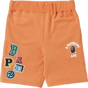 Спортивные шорты BAPE Multi Fonts Sweatshorts 'Orange', оранжевый