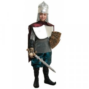 Карнавальный костюм детский Богатырь для мальчика (без оружия) Elite CLASSIC. Цвет: серый